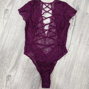 Stretchy Lace Bodysuit + assorted thongs